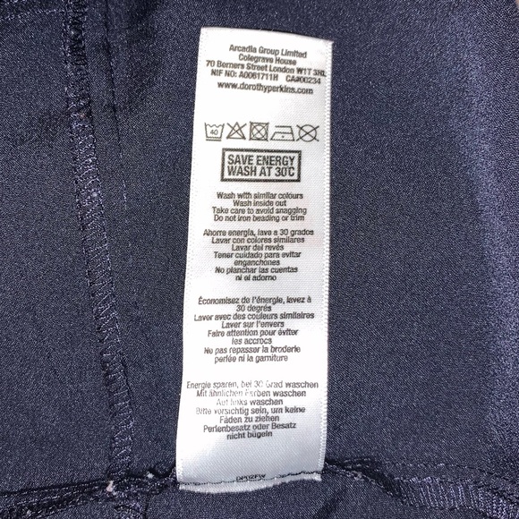 Dorothy Perkins Blue & Red Cap Sleeve Dress - Picture 11 of 11